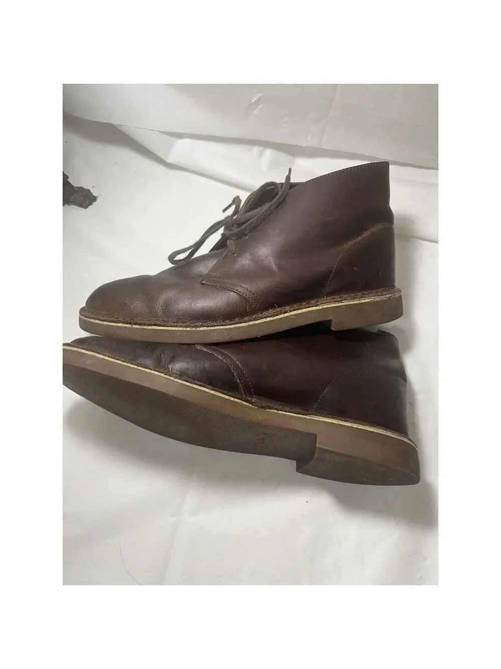 Clarks Men's Bushacre 2 Boot Chukka Desert brown leather 11.5